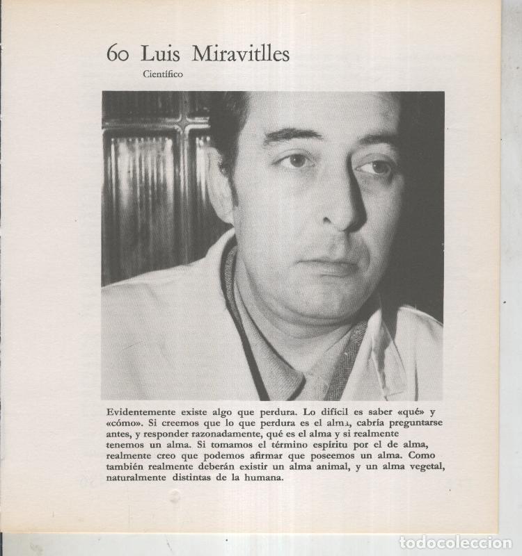 Postales: Ficha 060: Luis Miravitlles: Cientifico - Varios