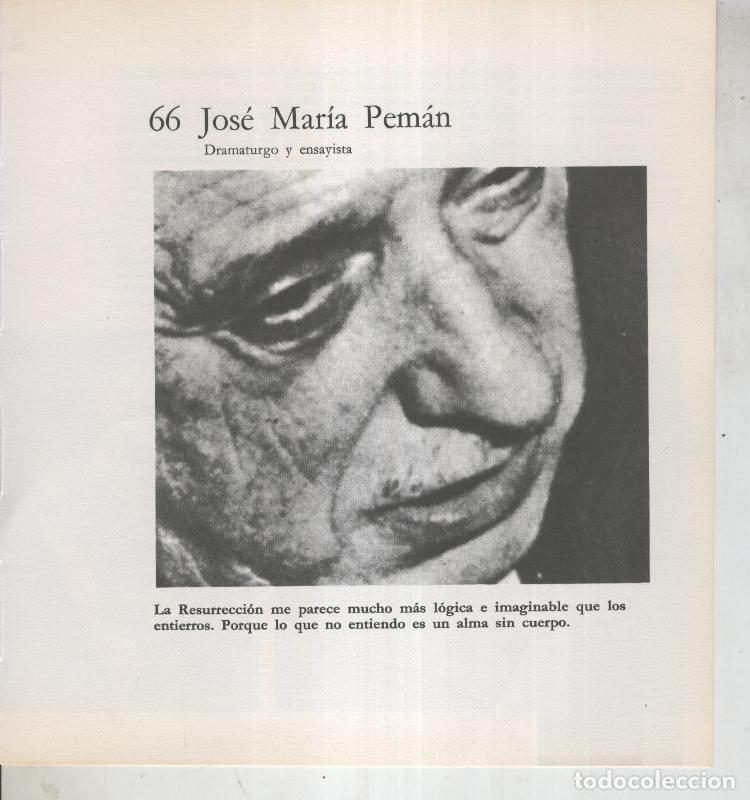Postales: Ficha 066: Jose Maria Peman: Dramaturgo y ensayista - Varios