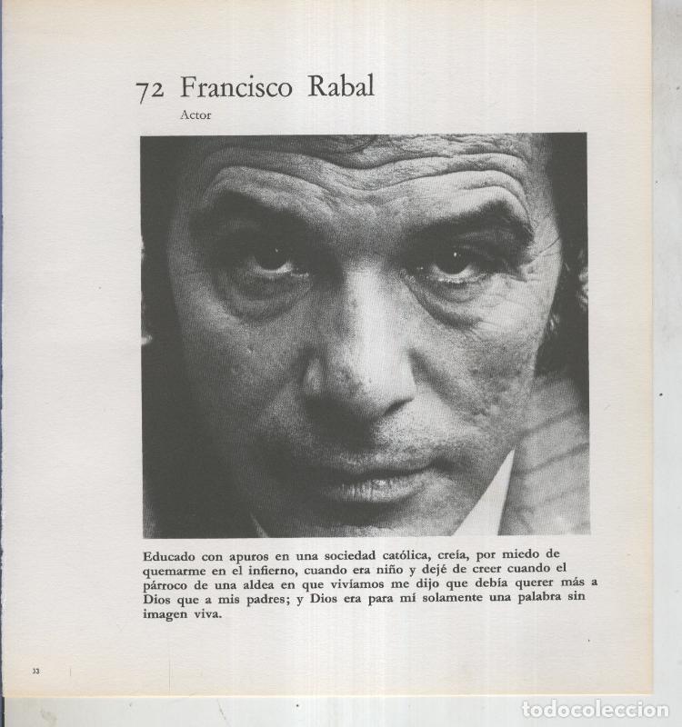 Postales: Ficha 072: Francisco Rabal: Actor - Varios