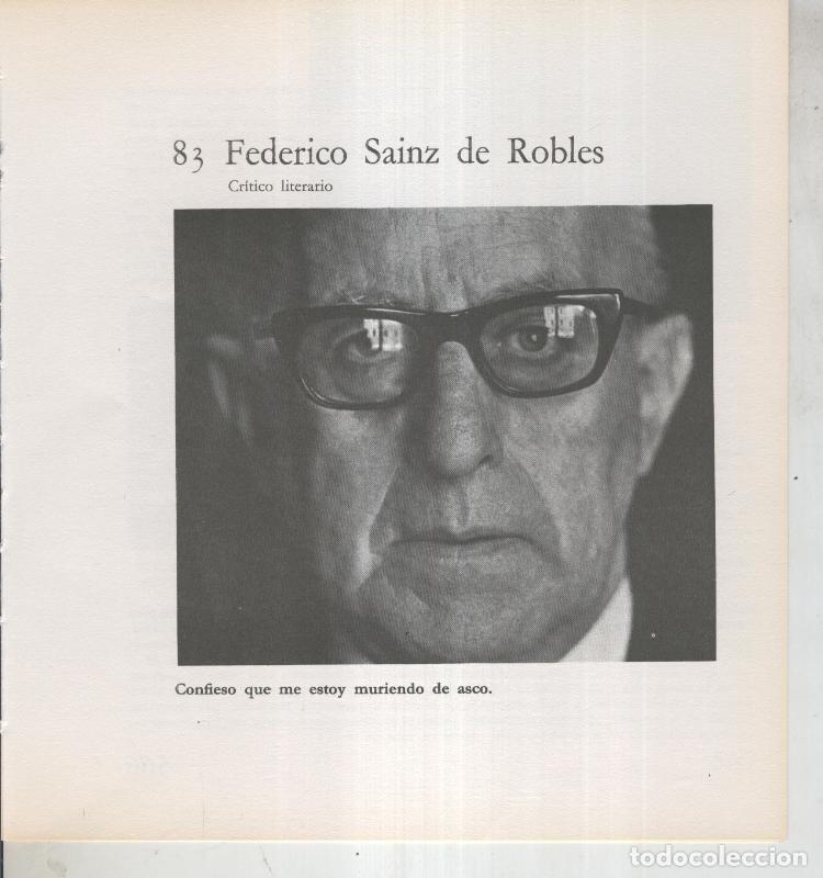 Cartes Postales: Ficha 083: Federico Sainz de Robles: Critico literario - Varios