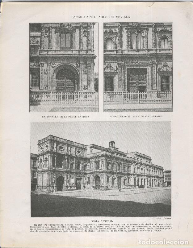 Cartoline: Historia de Espa&ntilde;a lamina 002: Casas capitulares de Sevilla - Varios