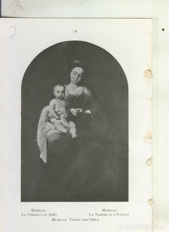Postcards: Museo de pinturas de Sevilla: lamina 07: La Virgen y el Ni&ntilde;o de Murillo - Varios