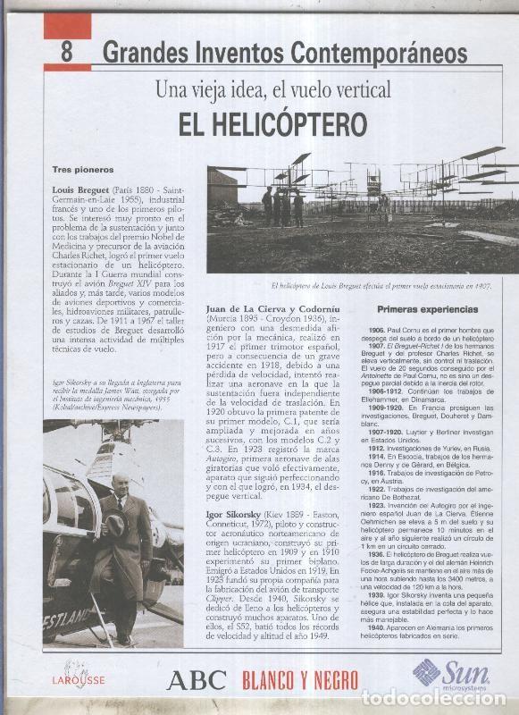 Cartes Postales: Grandes Inventos Contemporaneos numero 08: El helicoptero - Varios