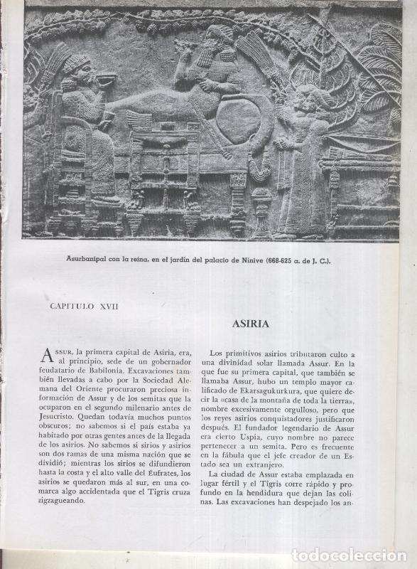 Cartes Postales: Jose Pijoan: Historia del Mundo volumen 1, capitulo 17: Asiria - Varios