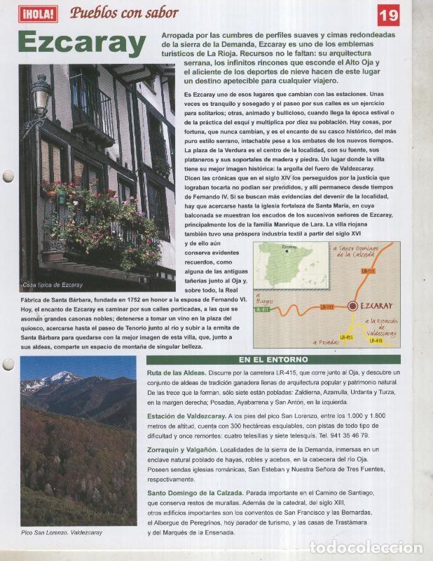Postales: Guia HOLA de pueblos con sabor, ficha 19: Ezcaray - Varios