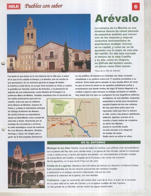 Postales: Guia HOLA de pueblos con sabor, ficha 06: Arevalo - Varios