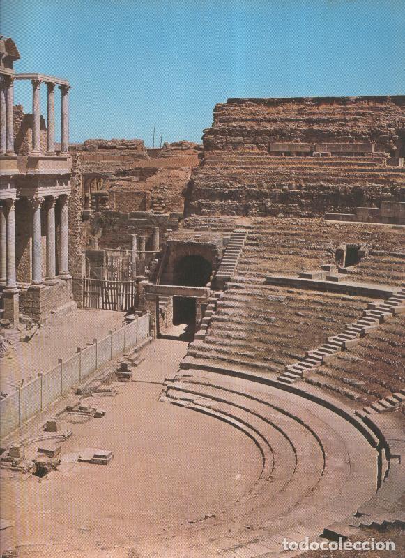 Postais: Album Grafico de Espa&ntilde;a lamina 24: Teatro romano de merida, badajoz - Varios