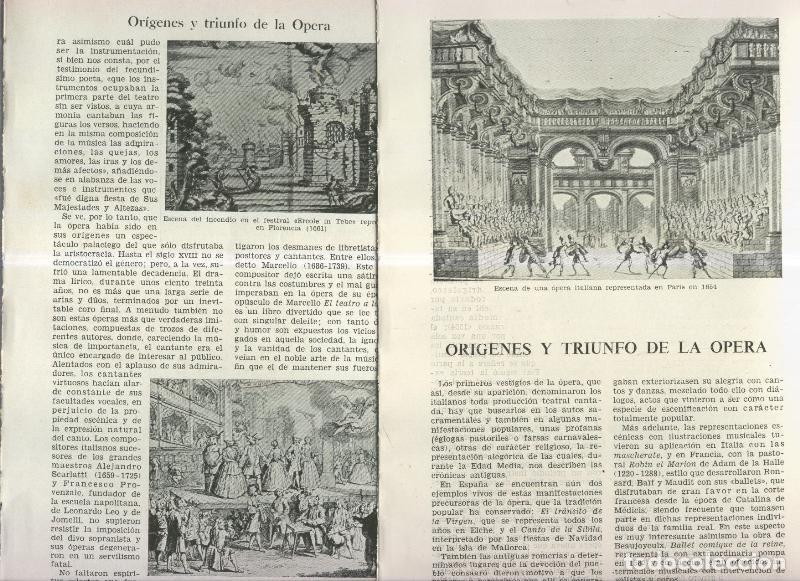 Cartoline: Origenes y triunfo de la opera - Varios