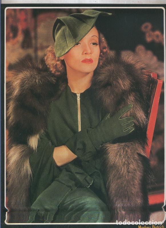 Postcards: Galeria de estrellas lamina numero 035: Marlene Dietrich - Varios