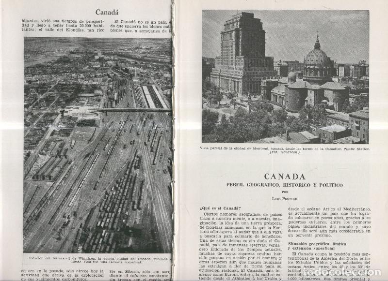 Cartoline: Canada, perfil geografico,historico y politico por Luis Postigo y Medusas - Varios