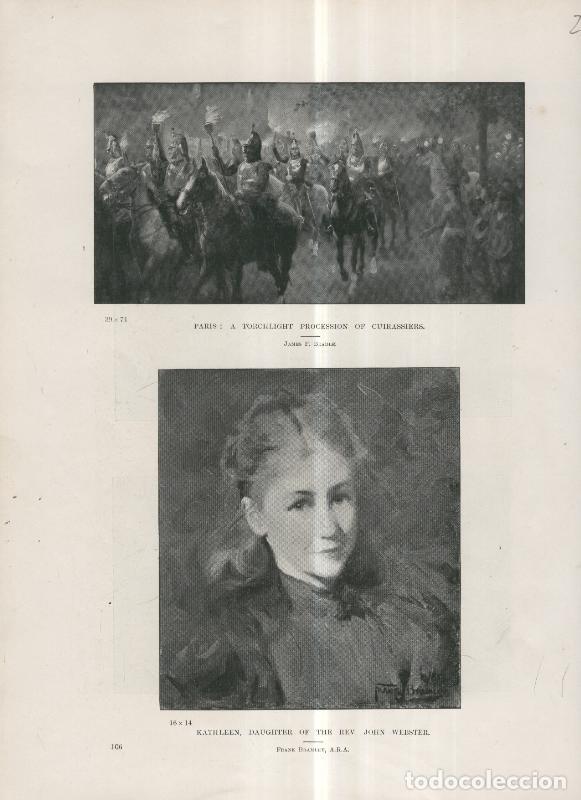 Postkarten: Lamina 027: Paris: A torchlight procession of cuirassiers por James P.Beadle - Varios