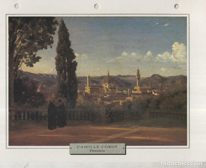 Postkarten: Lamina 30: Camille Corot: Florencia desde los jardines de Boboli - Varios