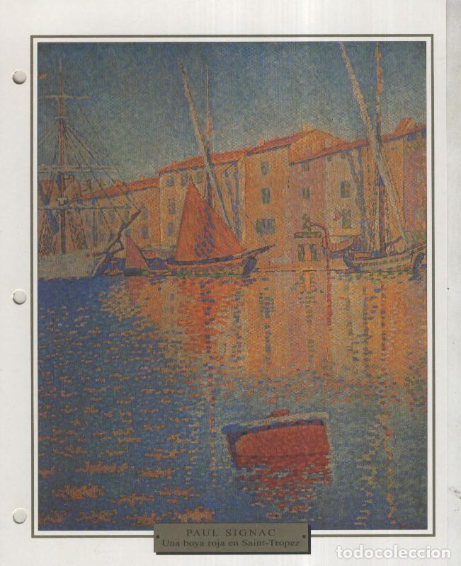 Postcards: Lamina 39: Paul signac: Una boya roja en Saint-Tropez - Varios