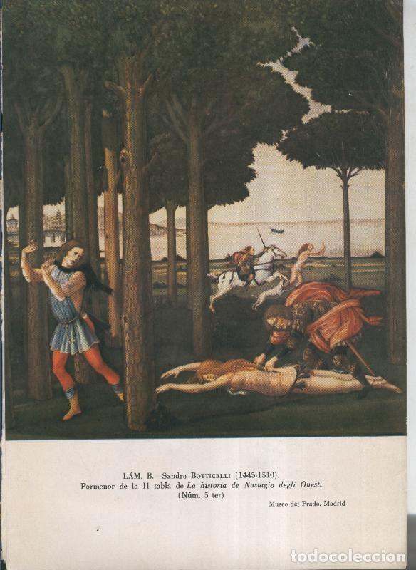 Cartoline: La coleccion Cambo, lamina B: Sandro Botticelli: pormenor de la segunda - F.J.Sanchez Canton