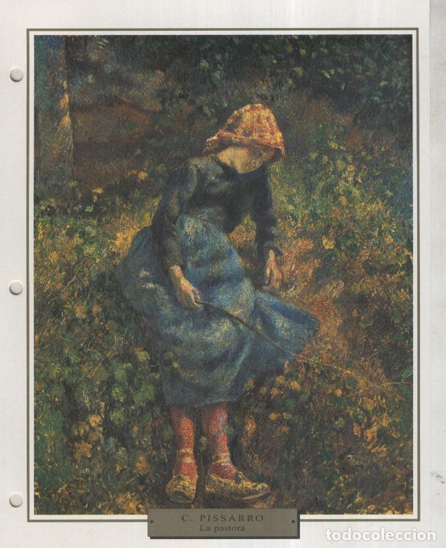 Postcards: Lamina 56: Camille Pissarro: La pastora - Varios