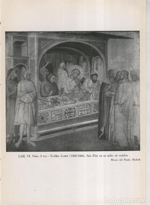 Postais: La coleccion Cambo, lamina 06: Taddeo Gaddi: San Eloy en su taller de orfebre - F.J.Sanchez Canton