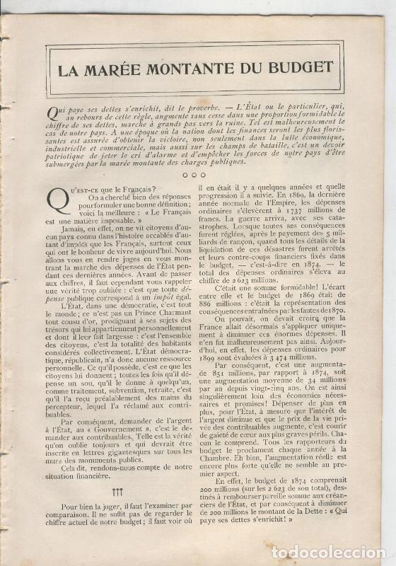 Postkarten: La maree montante du Budget - Varios