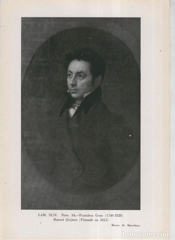 Cartoline: La coleccion Cambo, lamina 44: Francisco Goya: Manuel Quijano - F.J.Sanchez Canton