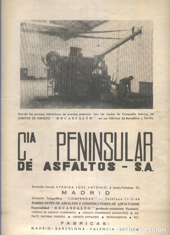 Postkarten: Propaganda comercial Cia Peninsular de Asfaltos S.A - Varios