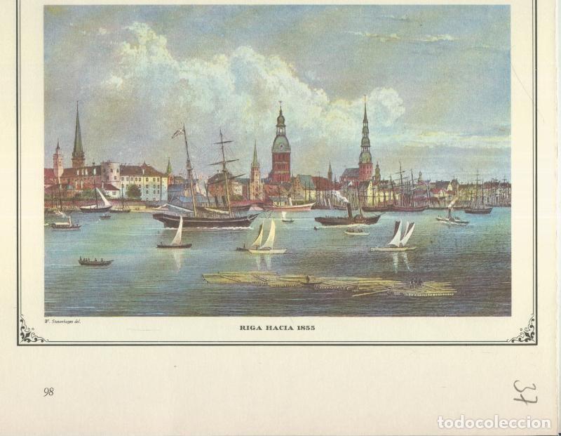 Postais: Lamina 37: Riga hacia 1855 - Varios