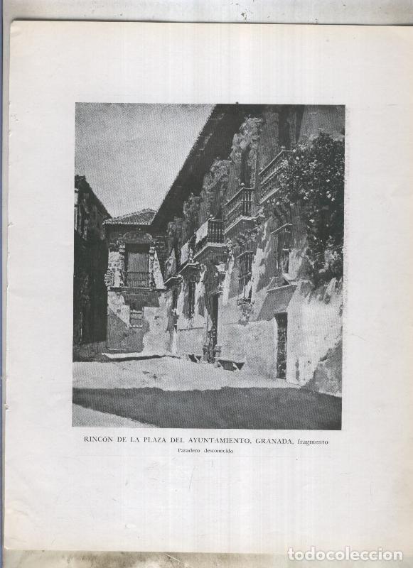 Postkarten: Mariano Fortuny numerado 08: Rincon de la plaza del ayuntamiento de Granada, fragmento - Varios