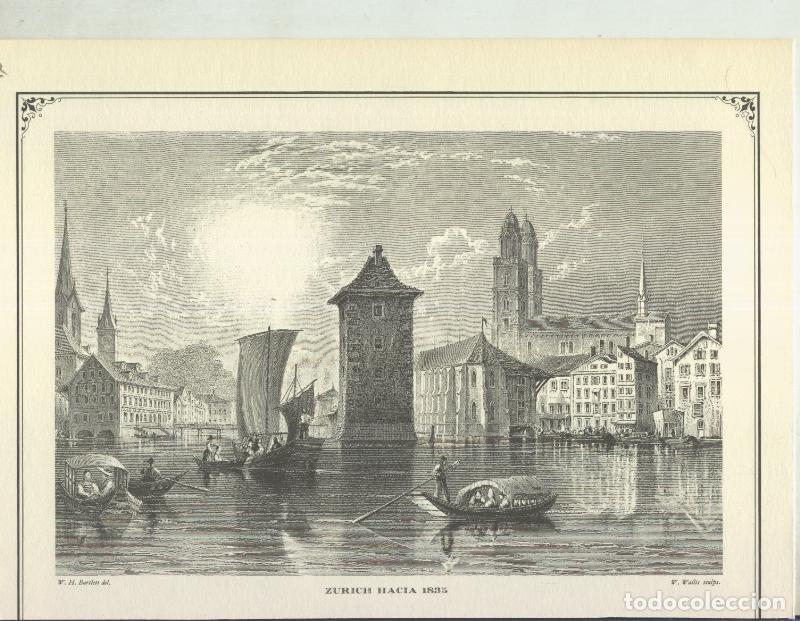 Postales: Lamina 56: zurich hacia 1835 - Varios