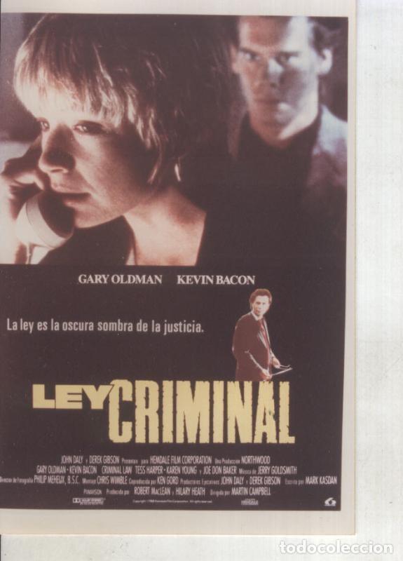 Postcards: Foto cine 272: Ley criminal (Gary Oldman-Kevin Bacon) - Varios