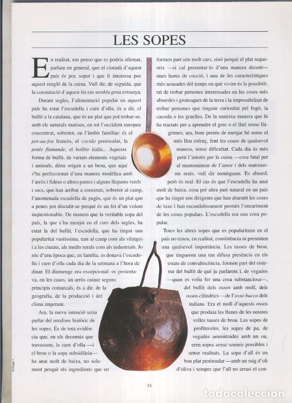 Postales: Josep Pla: El que hem menjat: fasciculo pagina 033 a 048 - Varios