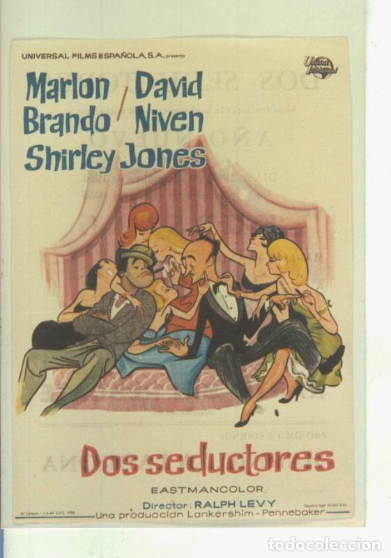 Postales: Foto cine 548: Dos seductores (Marlon Brando-David Niven( - Varios