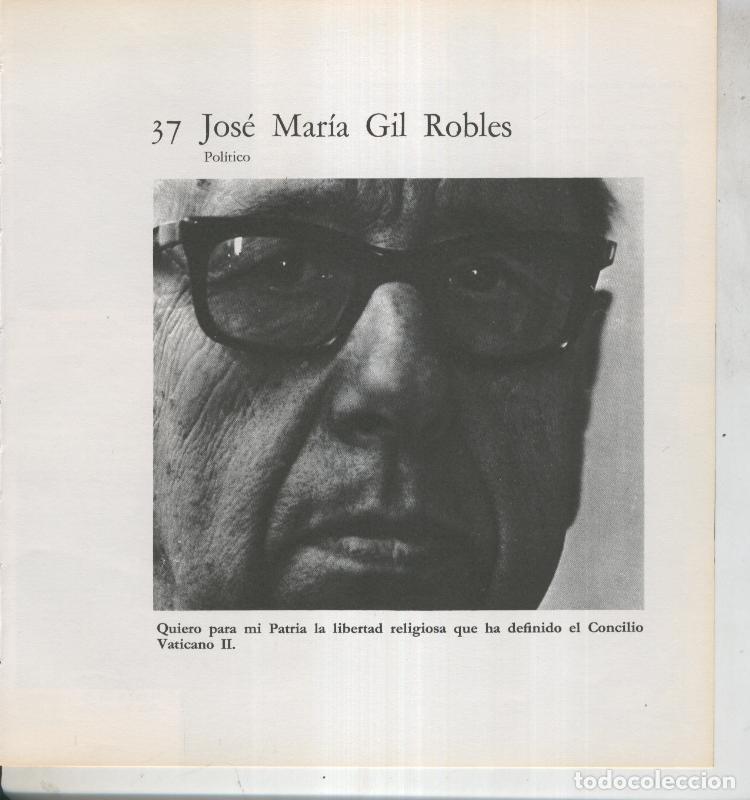 Postkarten: Ficha 037: Jose Maria Gil Robles: Politico - Varios
