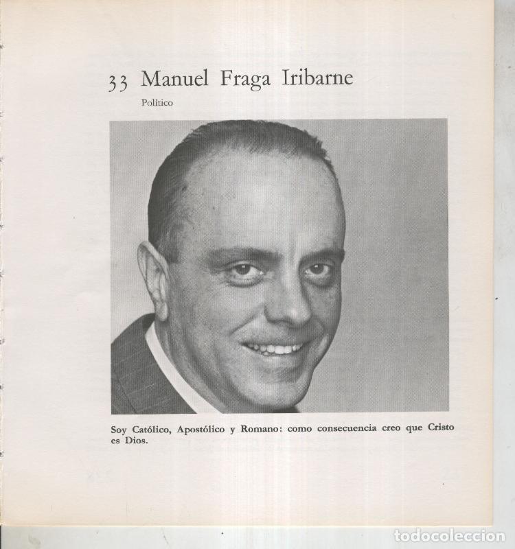 Cartoline: Ficha 033: Manuel Fraga Iribarne: Politico - Varios