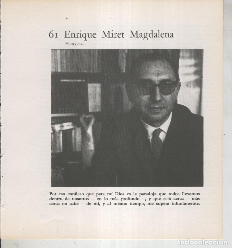 Cartoline: Ficha 061: Enrique Miret Magdalena: Ensayista - Varios