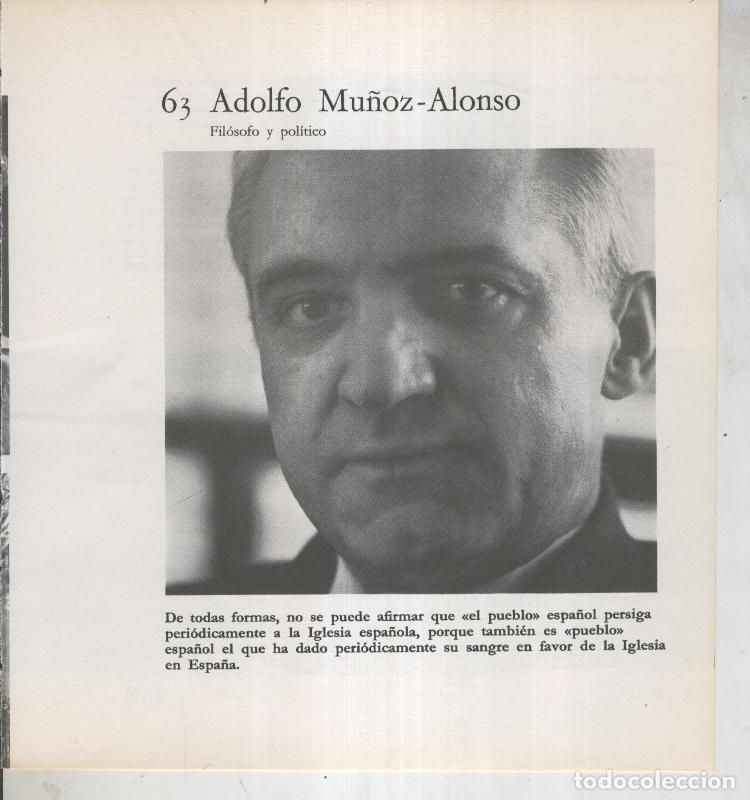 Postkarten: Ficha 063: Adolfo Mu&ntilde;oz Alonso: Filosofo y politico - Varios