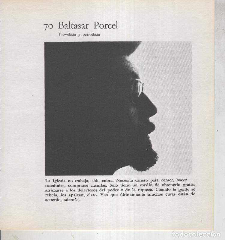 Postales: Ficha 070: Baltasar Porcel: Novelista y periodista - Varios