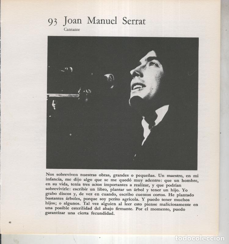 Postkarten: Ficha 093: Joan Manuel Serrrat: Cantante - Varios