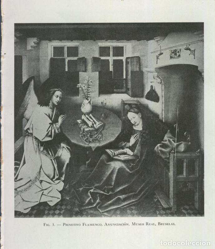 Cartes Postales: Jesus en el arte: Lamina 02: Primitivo flamenco, anunciacion, museo real de Bruselas - Varios