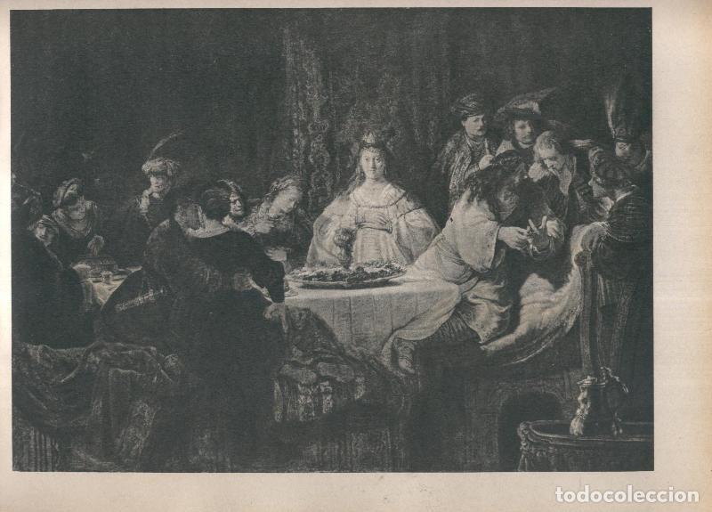 Postales: Rembrandt lamina 040: Le nozze di Sansone - Varios