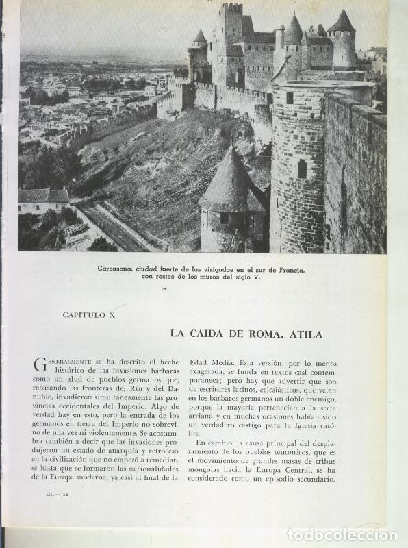 Postkarten: Historia del Mundo bloque 10: La caida de Roma. Atila - Varios