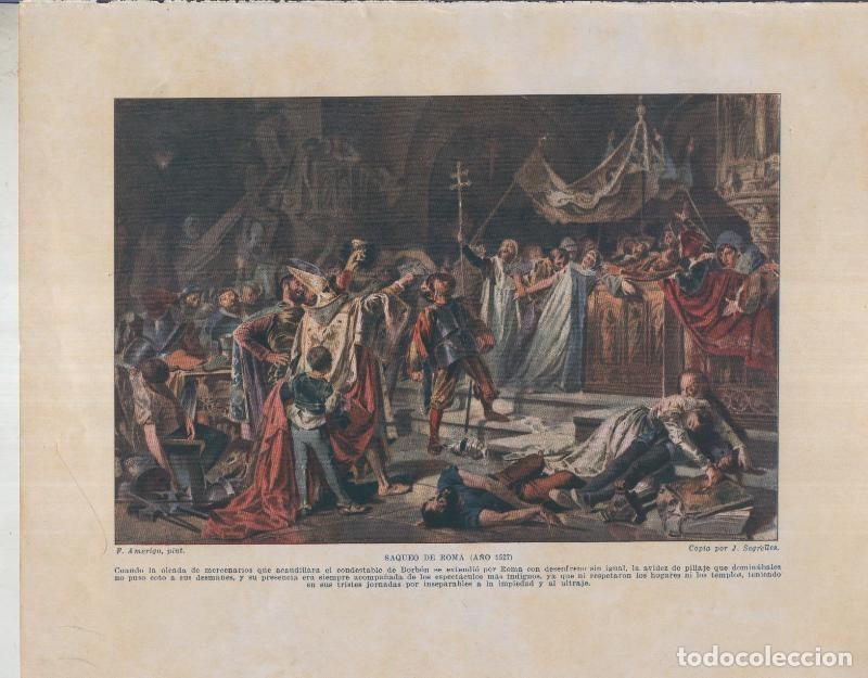 Cartoline: Historia de Espa&ntilde;a lamina 014: Saqueo de Roma (1527) - Varios