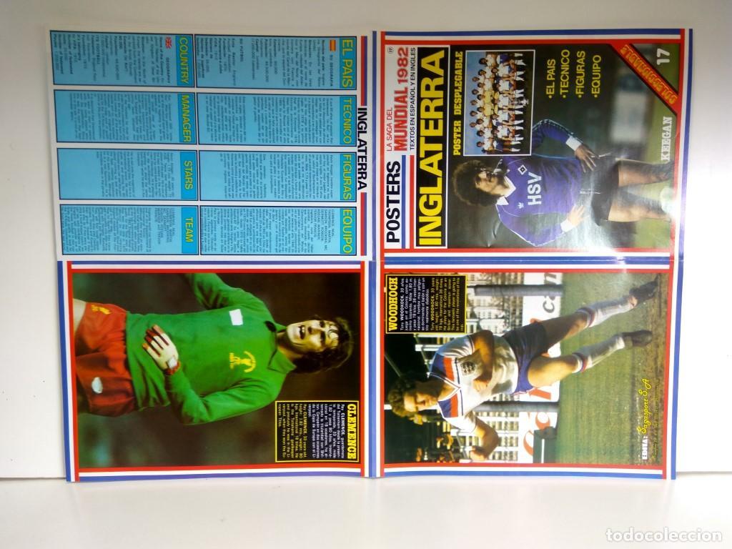 Postales: Poster Mundial 1982 numerado 17: Inglaterra - Varios