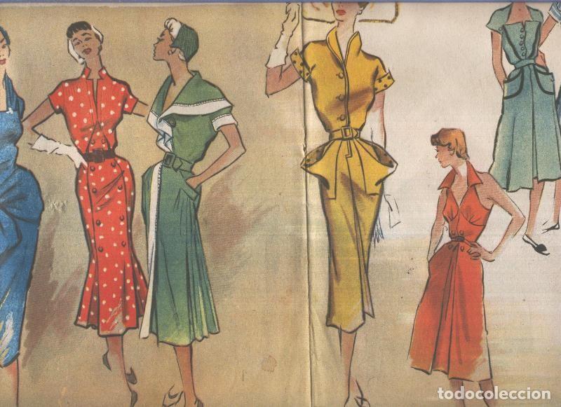 Postcards: Vosotras poster central dedicado a la moda, numerado 5 en trasera - Varios