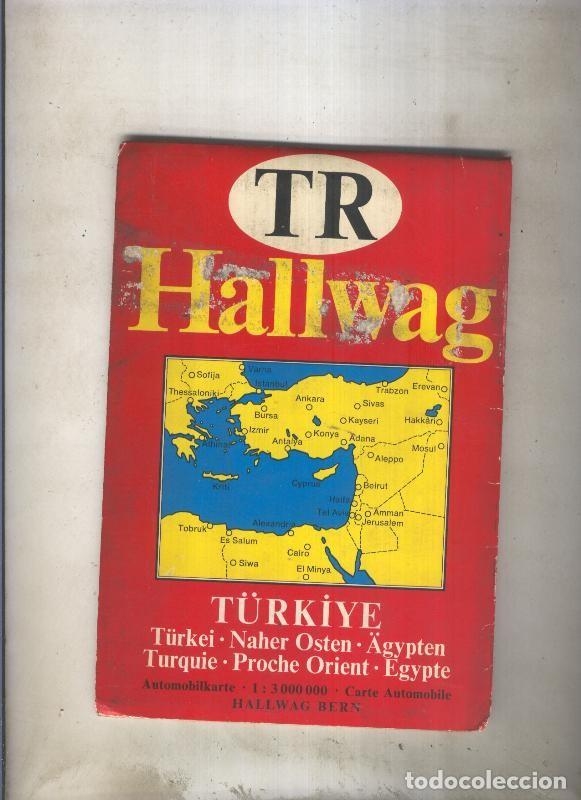 Postcards: TR Hallwag: Turquia-Cercano Oriente-Egipto , escala 1:300000 - Varios