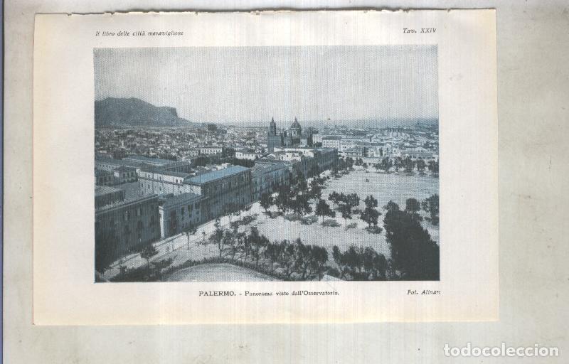Postcards: Lamina 24: Palermo: Panorama visto dell Osservatorio - varios
