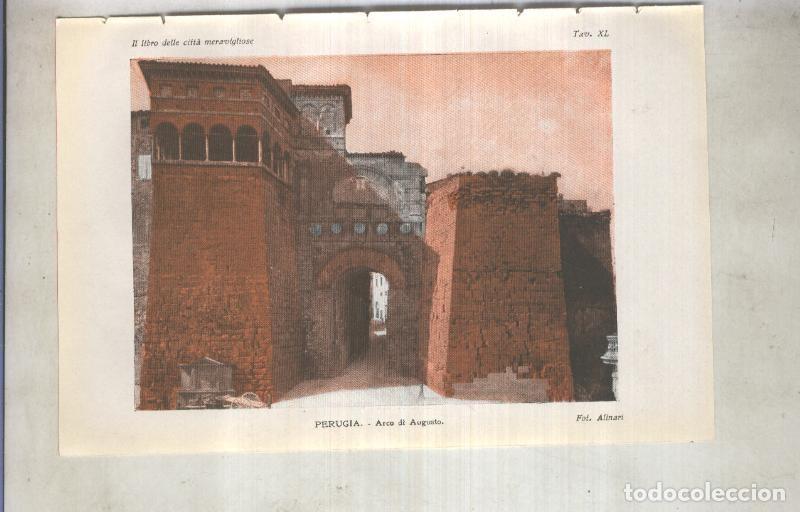 Postales: Lamina 40: Perugia: Arco di Augusto - varios