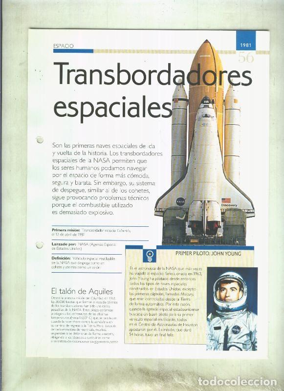 Cartoline: Transbordadores espaciales: son 4 paginas y - varios