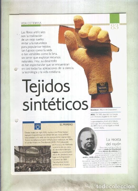 Postcards: Tejidos sinteticos: son 4 paginas y - varios