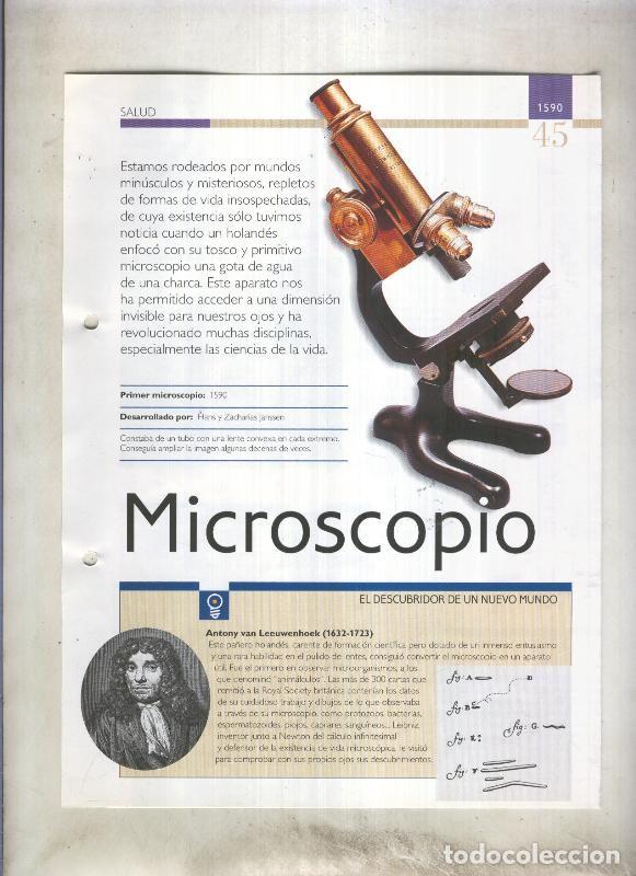 Postcards: Microscopio: son 4 paginas y - varios
