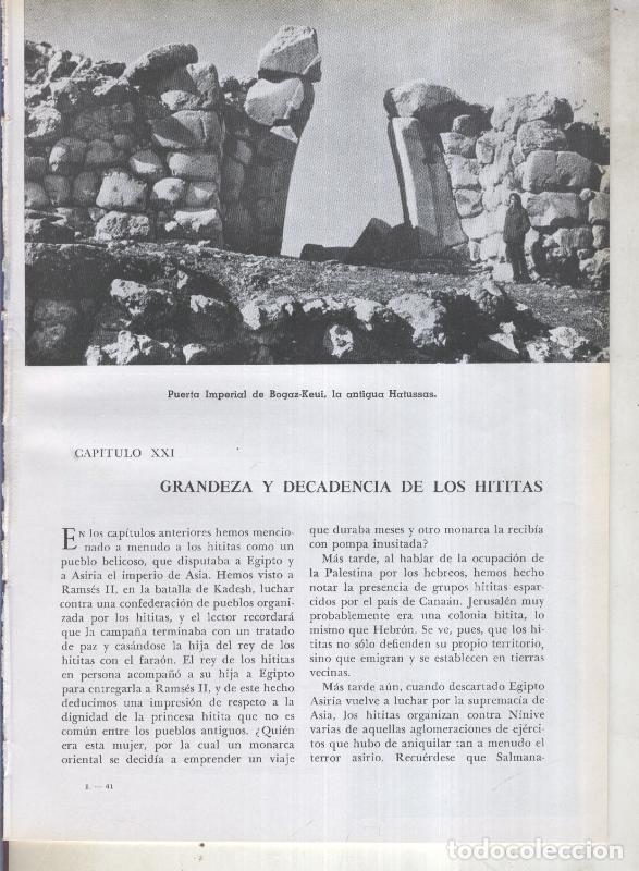 Postcards: Jose Pijoan: Historia del Mundo volumen 1, capitulo 21: Grandeza y decadencia de los hititas - Vari