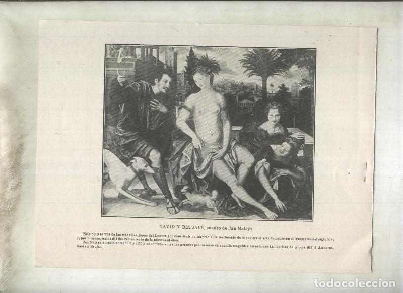 Postkarten: Joyas del Arte lamina numero 15: David y Betsabe de Jan Matsys - varios