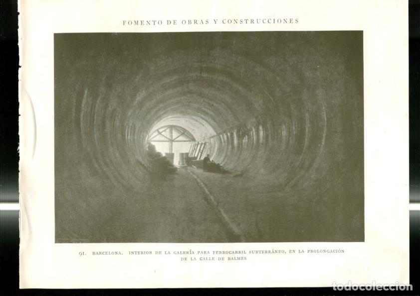 Postais: Fomento de Obras y Construcciones lamina 091/092: Barcelona - Varios